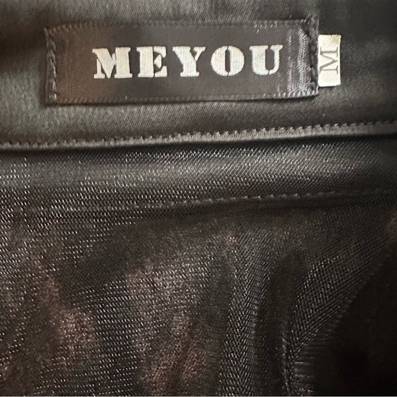 🖤Victorian Gothic Lace Ruffle Blouse | Sheer Black Romantic Tiered Top Size M - Picture 14 of 14